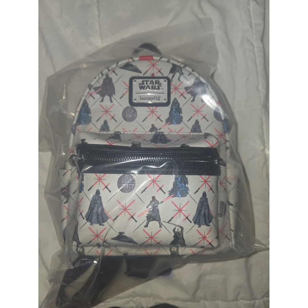NWOT loungefly Darth Vader & lightsaber mini backpack bookbag purse tote bag!